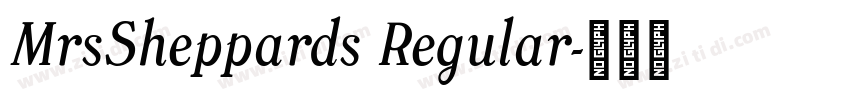 MrsSheppards Regular字体转换